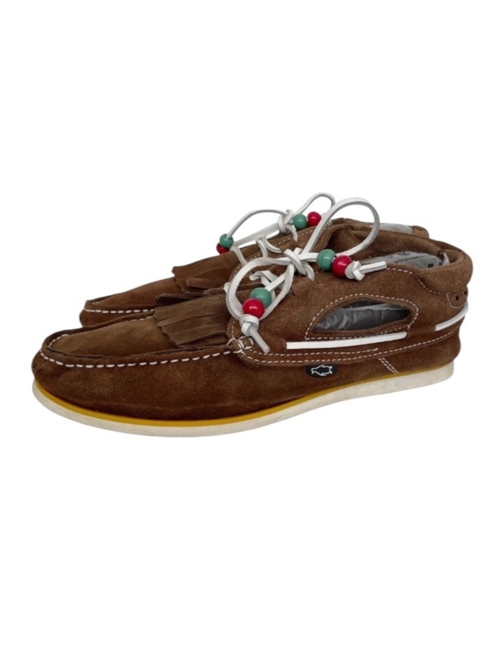Dolfie Landom Hi Suede Fringe Moccasin Boots Men’s 8.5 EU 42 Handmade Portugal